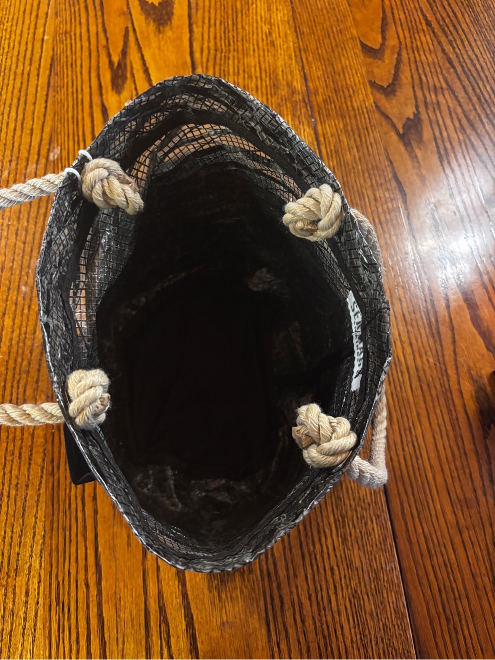 NWT Sea Bags Maine Recycled Sail Cloth Rope Handle Small Tote Beach Travel Bag - Picture 5 of 12